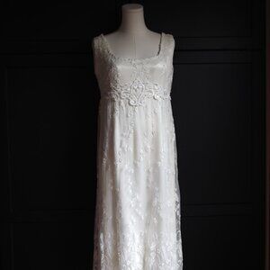 The Vintage Shoppe and Bridal Salon | Vintage Sleeveless Lace Wedding Gown